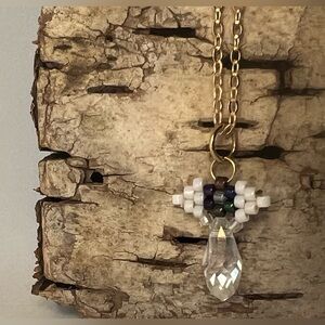 🪡Necklace w/ Handmade Indigenous Beaded Pendant